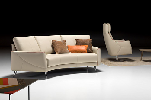 Artanova Switzerland Thalia sofa and Eros chair design furniture